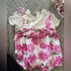 Floral Pink Kids One Piece